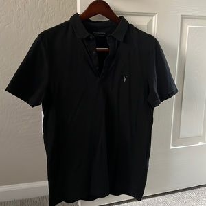 Allsaints Black Medium Polo